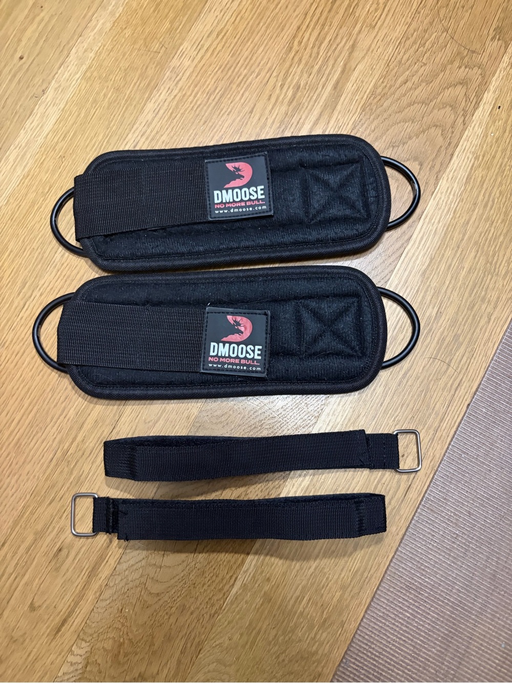 Black Ankle/Wrist Straps - Heavy-Duty Resistance Training